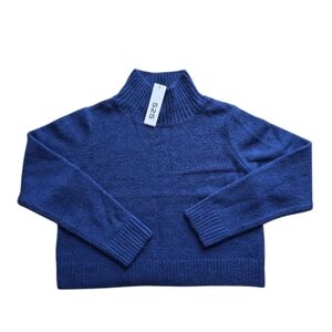 525 America sweater boucle soft Mockneck  Blue Jeans pullover